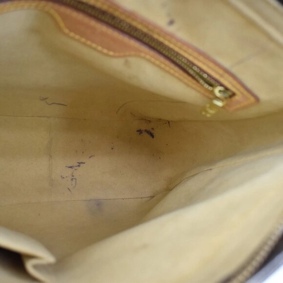 LOUIS VUITTON Logo Looping GM Shoulder Bag Monogram Leather Brown M51145 34KB180 - Picture 10 of 16